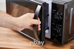 Swan Windsor Black Kettle 2 Slice Toaster & 700W 20L Microwave Matching Set