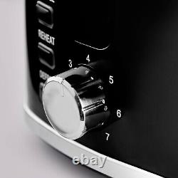 Swan Windsor Black Kettle 2 Slice Toaster & 800W 20L Digital Microwave Set