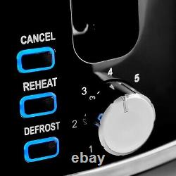 Swan Windsor Black Kettle 2 Slice Toaster & 800W 20L Digital Microwave Set