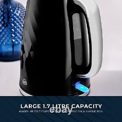 Swan Windsor Black Kettle 2 Slice Toaster & 800W 20L Digital Microwave Set