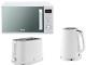 Swan Windsor White Kettle 2 Slice Toaster & 800w 20l Digital Microwave Set