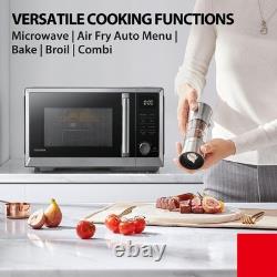 TOSHIBA Air Fry Combo 5 In 1 26L Countertop Microwave Oven Broil Bake Combi 10