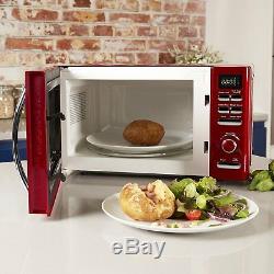 TOWER RED DIGITAL Microwave, 1.8L 3kW PYRAMID Kettle & a Red 2 Slice Toaster