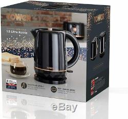 Toaster and Kettle Set Tower with Microwave Russell Hobbs Rose Gold Edition NEW