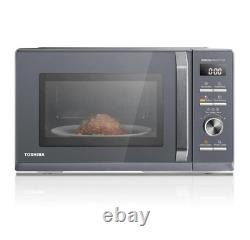 Toshiba 25L Solo 900W Microwave Oven in a Stunning Sleek Morandi Grey Colour
