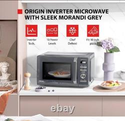 Toshiba 25L Solo 900W Microwave Oven in a Stunning Sleek Morandi Grey Colour