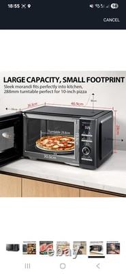 Toshiba 25L Solo 900W Microwave Oven in a Stunning Sleek Morandi Grey Colour