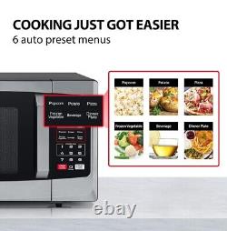 Toshiba 800W 23 Litre Microwave Oven 6 Presets, Easy Clean Steel ML-EM23P(SS)
