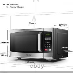 Toshiba 800w 23L Microwave Oven with Digital Display, Auto Defrost