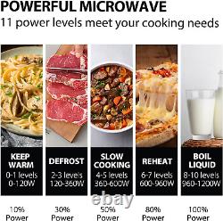 Toshiba 800w 23L Microwave Oven with Digital Display, Auto Defrost, One-Touch 6
