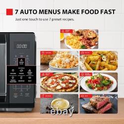 Toshiba Black Mirror Microwave 900W 23L Microwave Oven with Digital Display, Sol