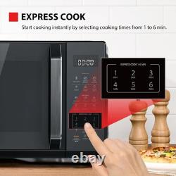 Toshiba Black Mirror Microwave 900W 23L Microwave Oven with Digital Display, Sol