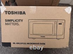 Toshiba ML-EM23P(SS) 23L 800W Microwave Oven In Black Brand New