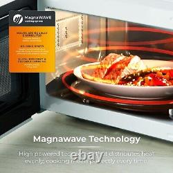 Tower 20L 800W Digital Microwave White Body with Mirror Finish Door T24041WHT