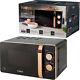 Tower 20l 800w Manual Solo Microwave In Black & Rose Gold T24020 Rrp£129.99