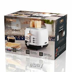 Tower 20L Solo Microwave 1.7L Kettle & 2 Slice Toaster Set In White & Rose Gold