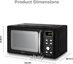 Tower 800W 20L Digital Microwave Black with Mirror Finish T24041 60 Minute timer