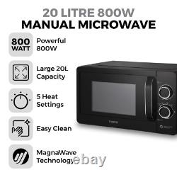 Tower 800W 20L Manual Microwave in Black T24042BLK Tower 3 Year Guarantee Tower 800W 20L Manual Microwave in Black T24042BLK Tower 3 Year Guarantee