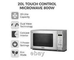 Tower 800W 20L Touch Control Microwave, Stainless Steel Brand New KOR6M5RT