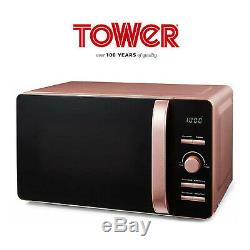 Tower Blush Pink Glitz 20L Microwave 1.7 Litre 3kW Jug Kettle 2 Slice Toaster