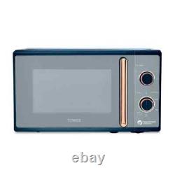 Tower Cavaletto 800W 20L Microwave Oven in Midnight Blue & Rose Gold T24038MNB