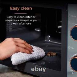 Tower Cavaletto 800W 20L Microwave Oven in Midnight Blue & Rose Gold T24038MNB