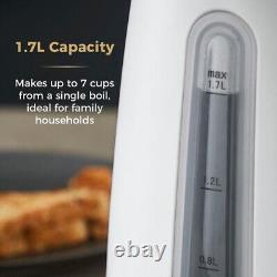 Tower Cavaletto White Jug Kettle 2 Slice Toaster & T24034WHT 700W 20L Microwave