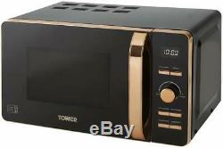 Tower Digital Solo Microwave with 6 Power Levels 800W 20 Litre Black and Rose