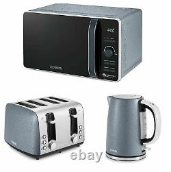 Tower Ice Diamond 20L Microwave, 1.7L Kettle & 4 Slice Toaster Set Brand New