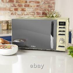 Tower Inifinity T24019C 800W 20L Digital Solo Microwave in Cream Brand New