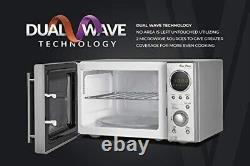 Tower KOR3000DSLT Digital Microwave with Dual Wave, Stainless Steel, 2-Plate