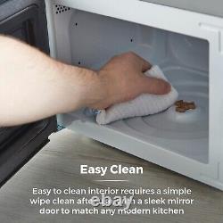 Tower Manual Microwave, Sleek Mirror Door 800W, 20L, T24042BLk, Black & Chrome