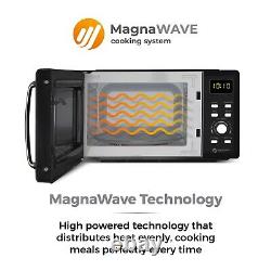 Tower Manual Microwave, Sleek Mirror Door 800W, 20L, T24042BLk, Black & Chrome