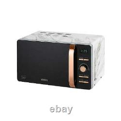 Tower Marble & Rose Gold 20L 800W Digital Microwave T24021WMRG 3 Yrs Guarantee