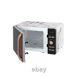 Tower Marble & Rose Gold 20L 800W Digital Microwave T24021WMRG 3 Yrs Guarantee