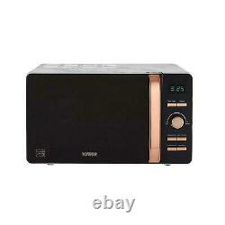 Tower Marble & Rose Gold 20L 800W Digital Microwave T24021WMRG 3 Yrs Guarantee