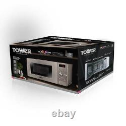 Tower Microwave Easy Steam Cleaning Combo Oven 900W 28 Litre Stainless Steel