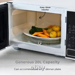 Tower Microwave White 20L 800W Digital 11 Power Levels 6 Auto Cook T24045WHT