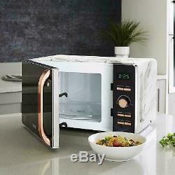 Tower Rose Gold & Marble 20L Microwave, 1.7L Kettle & 2 Slice Toaster Set