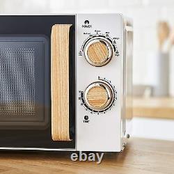 Tower Scandi Set White with Wood Accents Microwave Kettle and Toaster BIG SALE