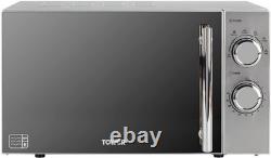 Tower T24015S 800W 20L Microwave with 5 Power Levels and a 30 Minute Silver
