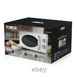 Tower T24017 20L 800w Manual Microwave with Stainless Steel Interior Brand New