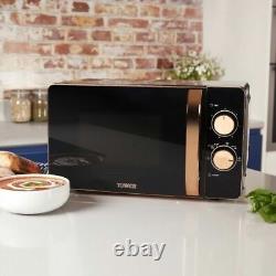 Tower T24020 Rose Gold And Black 800w 20ltr Manual Microwave