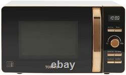 Tower T24021W Digital Solo Microwave, 800 W, 20 Litre, White and Rose Gold
