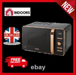 Tower T24021 20L Digital Solo Microwave 800w In Black And Rose Gold Brand New