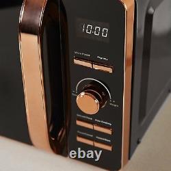 Tower T24021 20L Digital Solo Microwave 800w In Black And Rose Gold Brand New