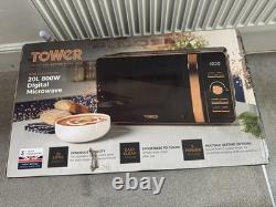 Tower T24021 Rose Gold Digital Solo Microwave 6 Power Levels 800 W 20 Liters