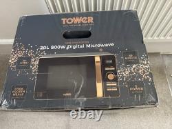 Tower T24021 Rose Gold Digital Solo Microwave 6 Power Levels 800 W 20 Liters