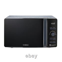 Tower T24031BLU Blue Ice Diamond 800w 20litre microwave Brand New