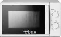 Tower T24034WHT 20 Litre 700W Manual Microwave with 5 Power Levels and a 35 Min